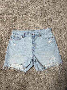 Old Navy Light Wash Distressed Denim Shorts - Women's